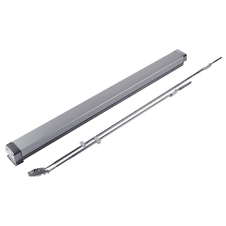 Adams Rite Exit Device, 1-3/4" - 2-1/4", Non-Handed, Satin Aluminum Clear Anodized 8611C-36